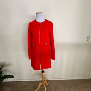 Red long sleeve dress